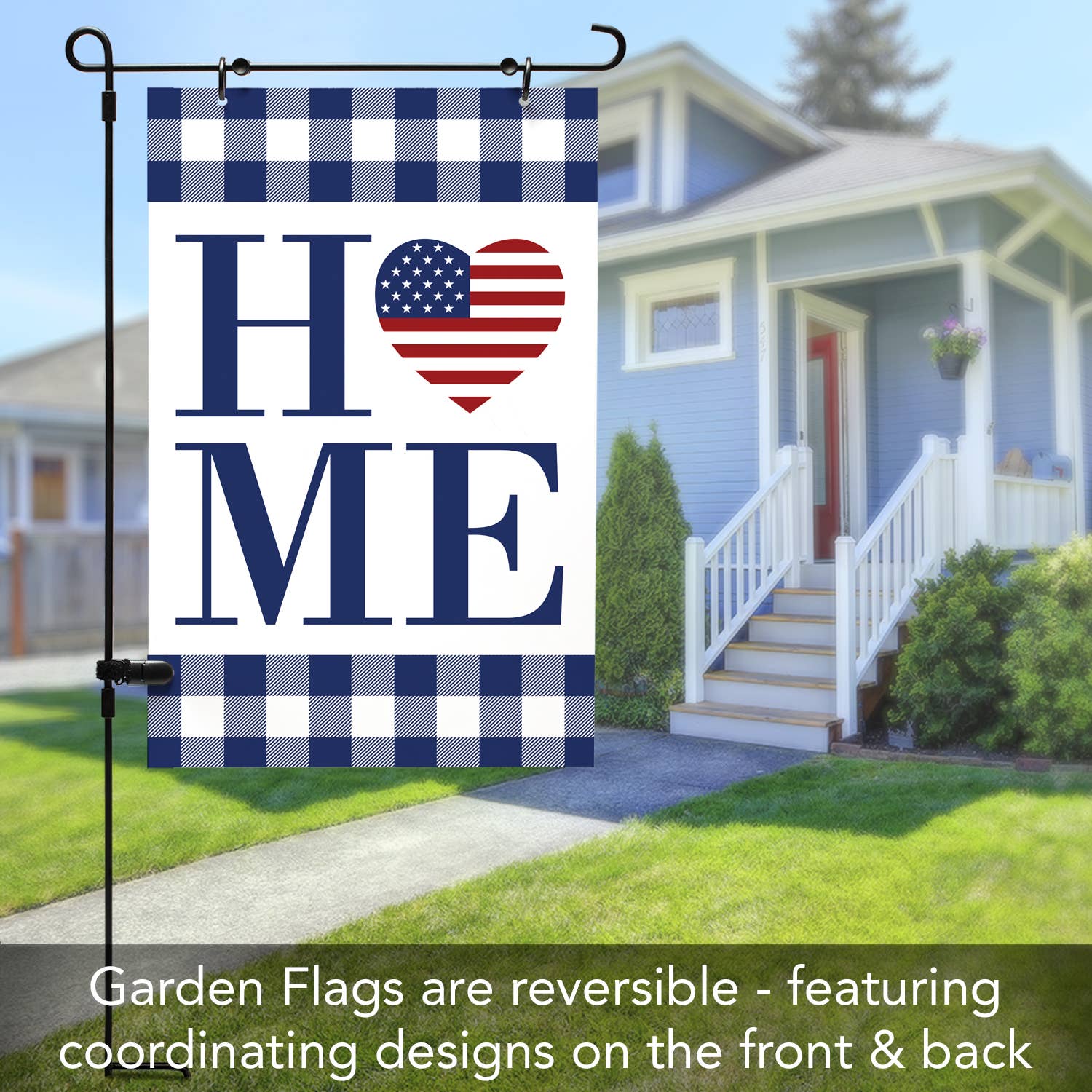 Conimar Promotions - Wholesale Flag - "Patriotic Home" Reversible Multi-Image Garden Flag 3