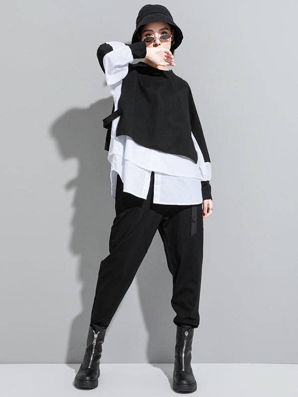 VividLux - Wholesale Overhemd met knopen - Dames - Originele valse twee T-shirttops15