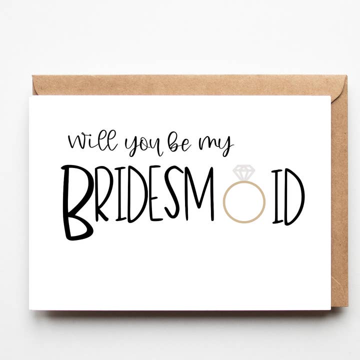 Bridesmaid Proposal Greeting Card for wholesale by Checkered Apron Studio