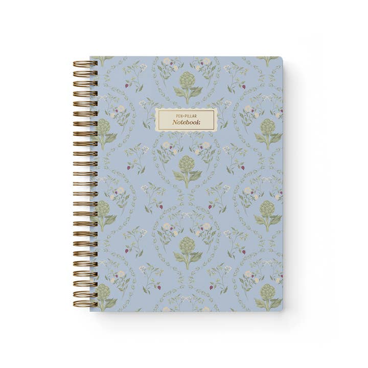 Blommig Inbunden Anteckningsbok - Guld Folie | Kronärtskocka för wholesale av Pen + Pillar