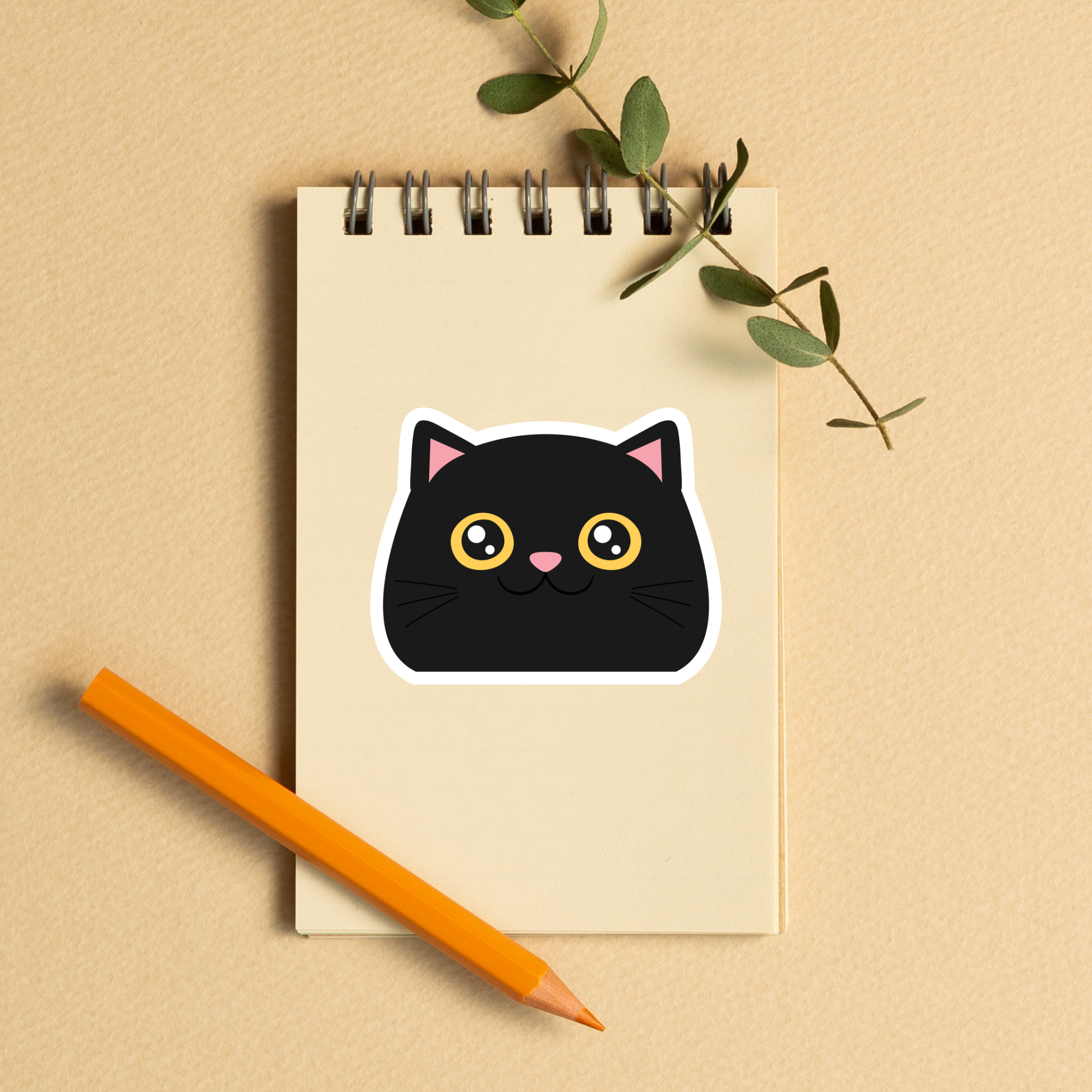 Aloha Ellie & Co. - Wholesale Sticker - Kitty Face Stickers0