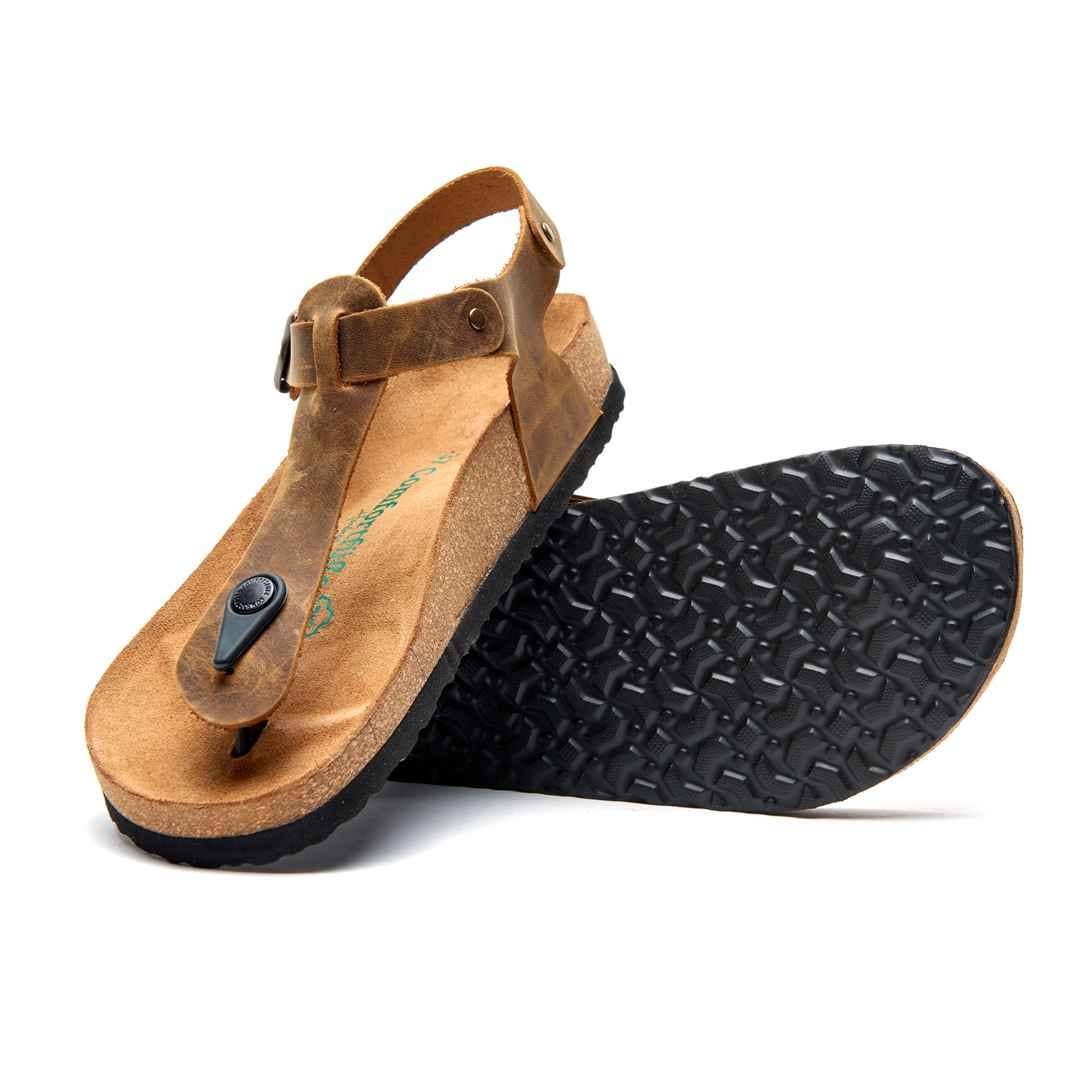 Comfortfusse - Wholesale Sandals - Women's - Gerda - Genuine Leather Orthopedic Flat Sandals13