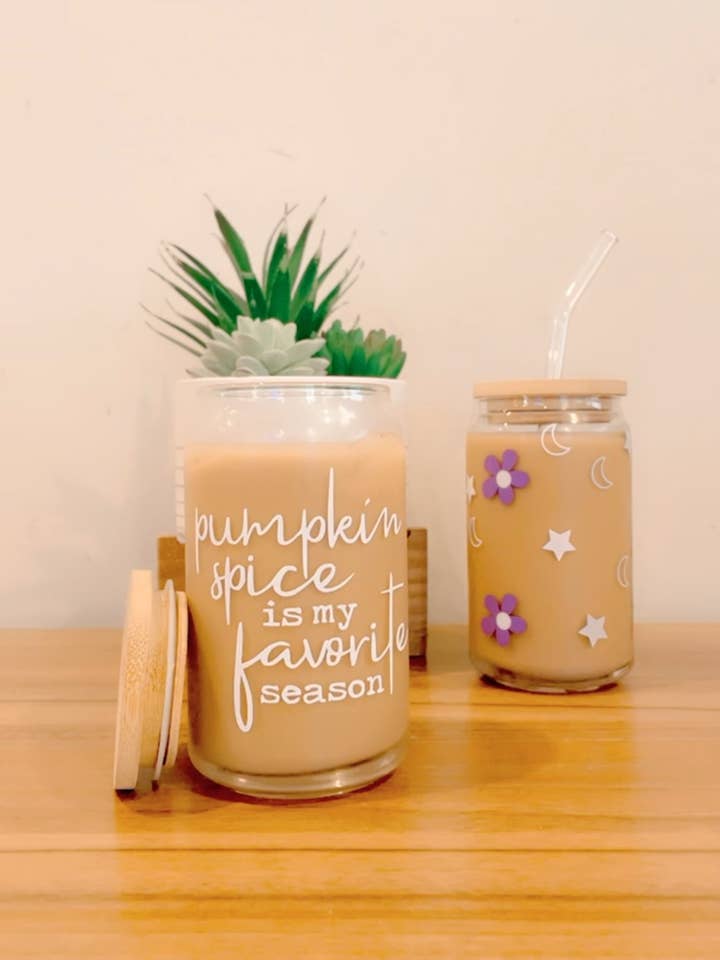 Tempero de abóbora é meu copo de lata favorito da estação por atacado de Pink pretty designs