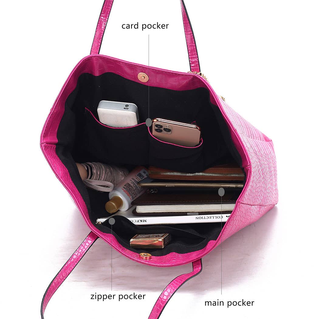 MKF Collection - Vente Tote bag – femme - Ensemble fourre-tout et portefeuille surdimensionné Sadie pour femmes de Mia K16