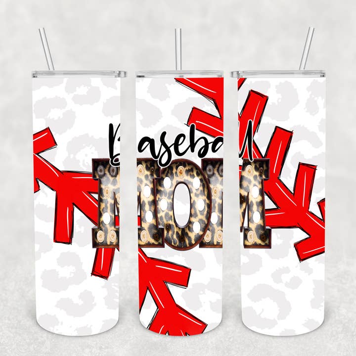 Baseball Mom Leopard Marquee - Wholesale for wholesale by Goalie Mom Designs