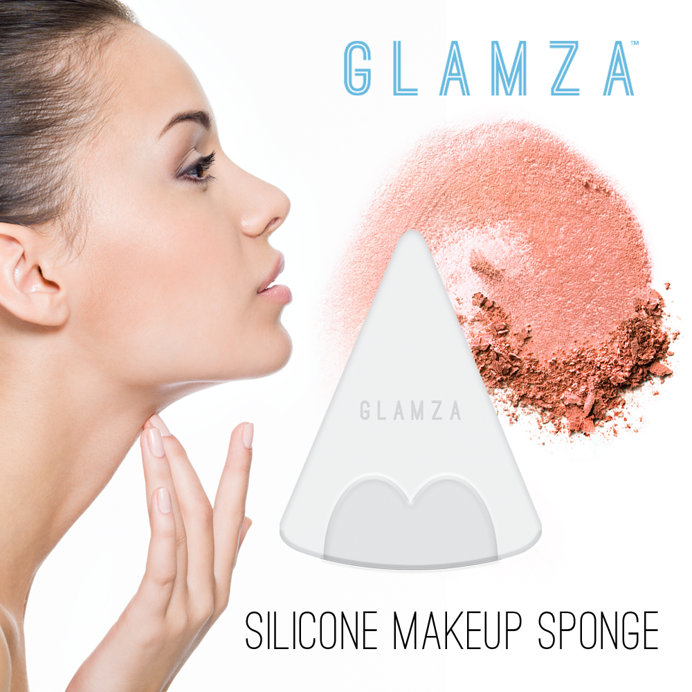 My Wholesale Warehouse - Vente Éponge de maquillage/beauty blender - Éponge de maquillage en silicone Glamza Triangle6