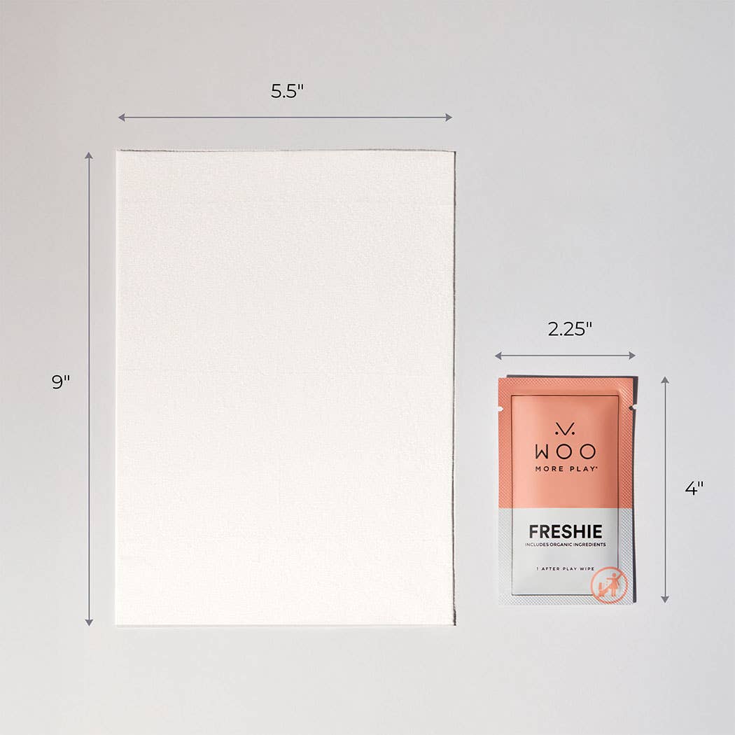 Woo More Play - Wholesale Intimate Cleanser/Wipe - Freshies Feminine Wipes (20 Count) -  Hypoallergenic Natural5