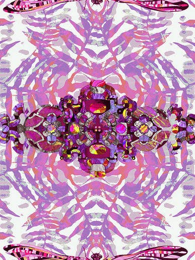 LENÇO DE SEDA SKINNY LIBELINHA ROSA ROYAL por atacado de Sophia Alexia