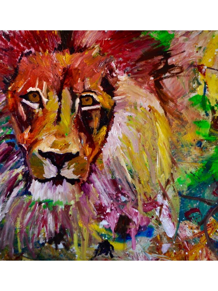 Imprimé Lion pour la vente par Third Wolf Designs