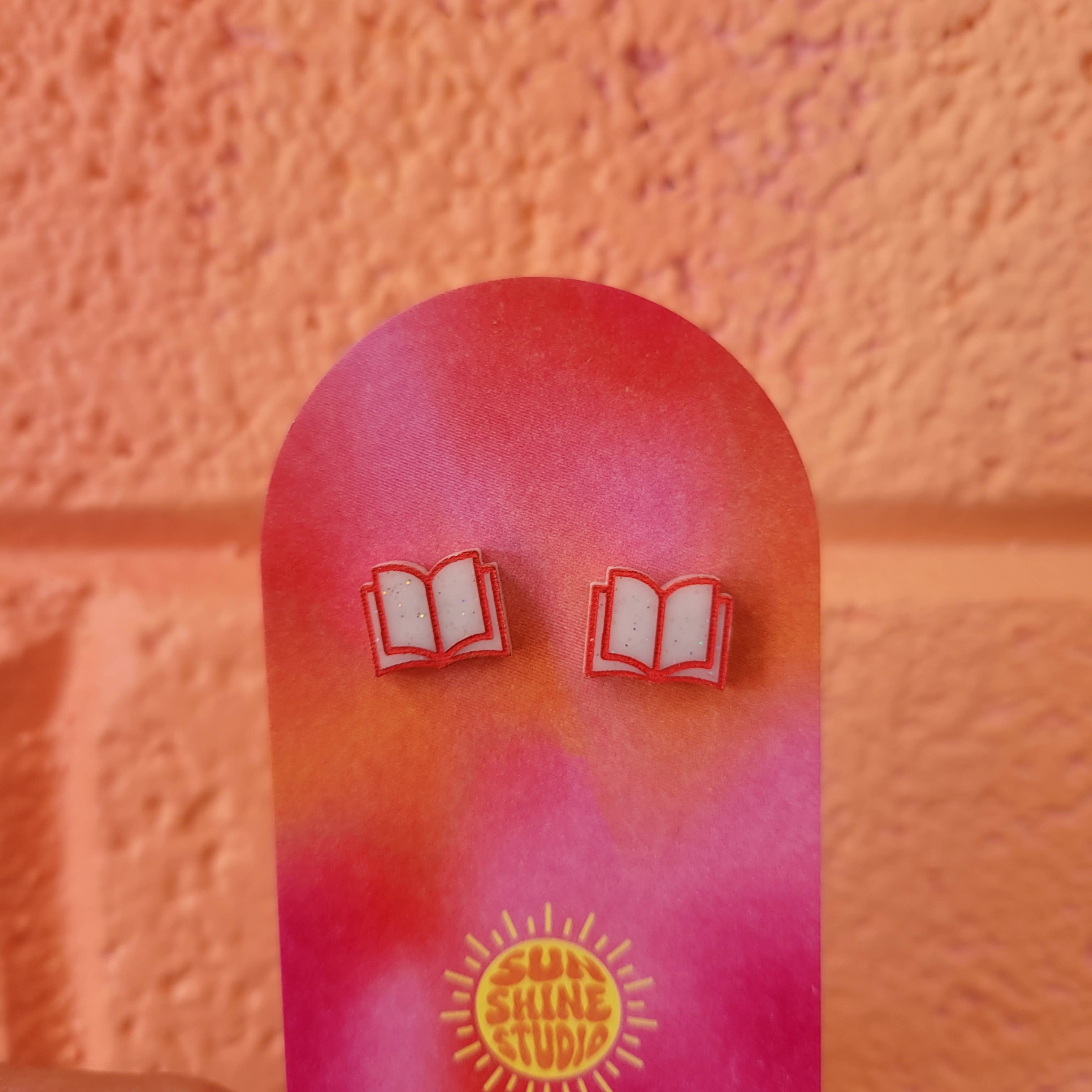 Sunshine Studio - Wholesale Stud/Post Earrings - Open Book Tiny Stud Earrings15