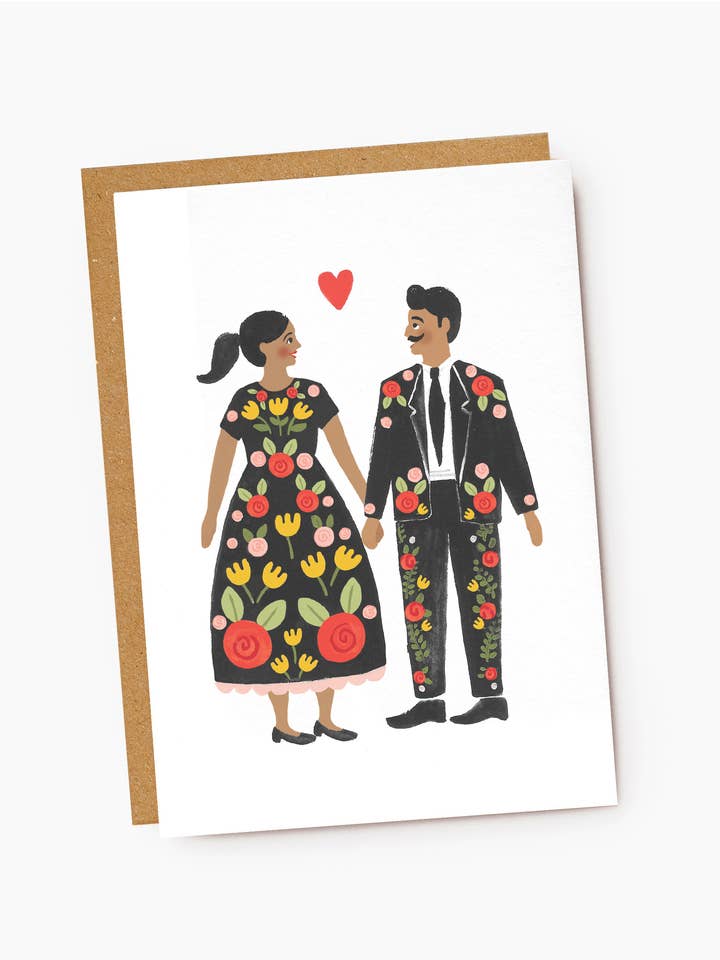 Carta floreale per coppie folkloristiche per la vendita all'ingrosso da parte di Jade Fisher