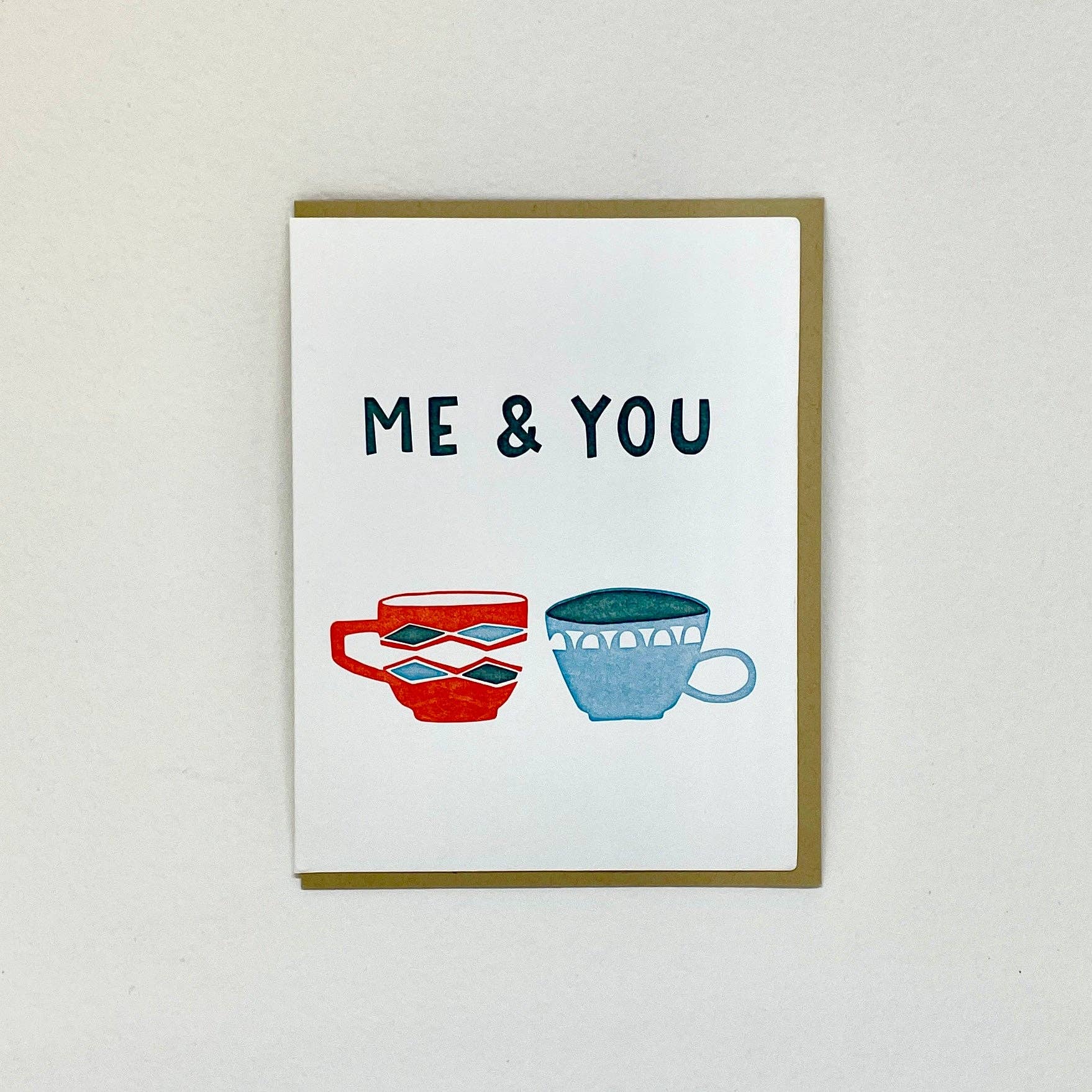 Big Wheel Press – wholesale Love card – Me & You Mugs0