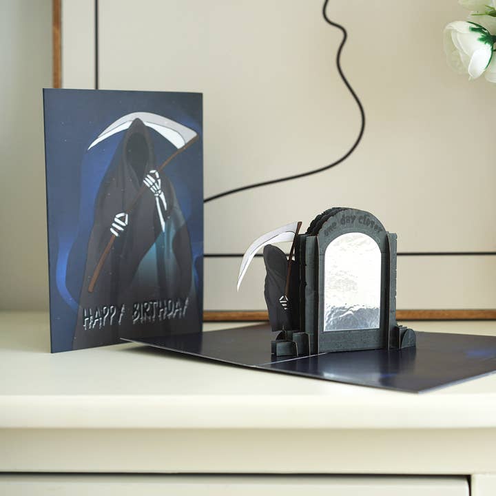 Dirty Pop Cards - Wholesale Birthday Card - One Day Closer 3D Pop-Up Dark Humor Birthday Card