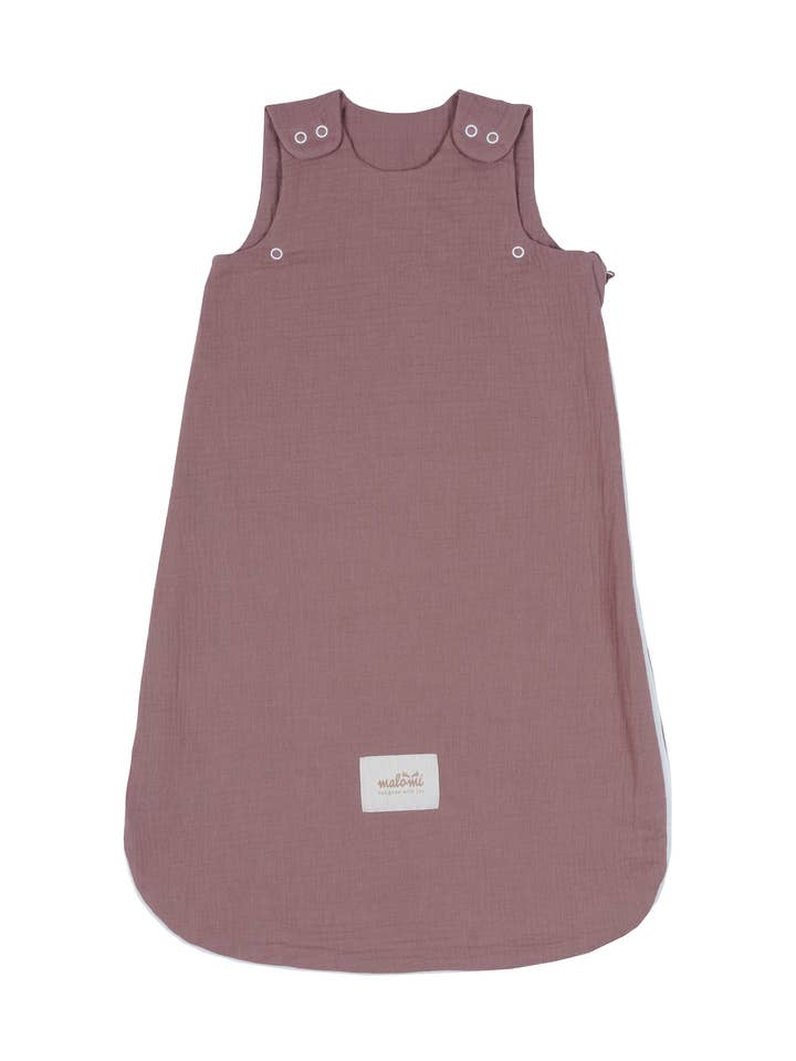 Slaapzak mousseline paars XS voor baby's voor wholesale door Malomi Kids