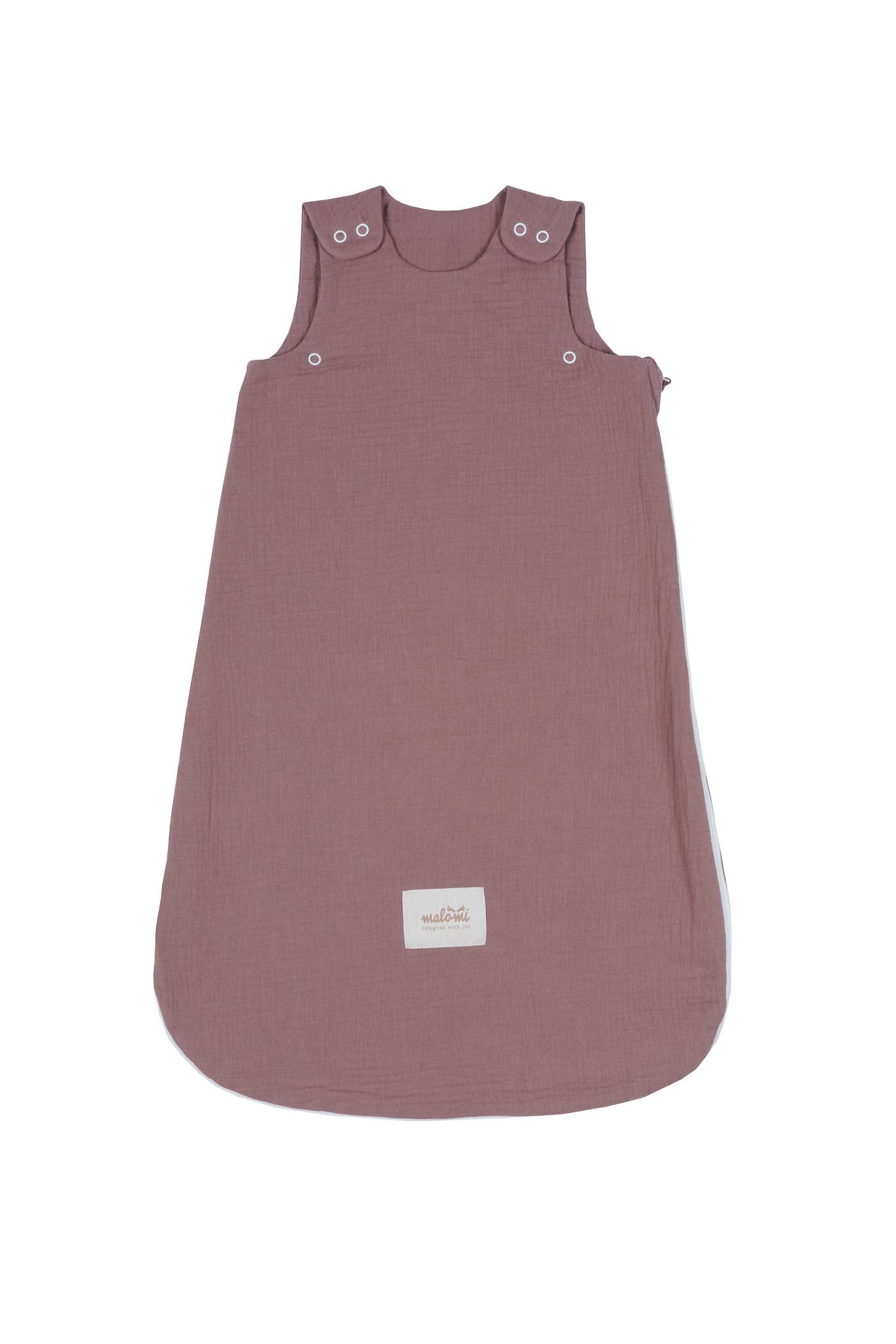 Slaapzak mousseline paars XS voor baby's voor wholesale door Malomi Kids