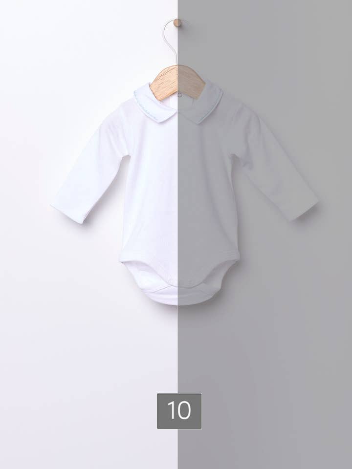 Langærmet bodystocking med V-hals | SWEET BABY for engroshandel hos Wedoble: sustainable children's fashion