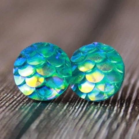 8mm Blue Mermaid för wholesale av Fiddle & Fox