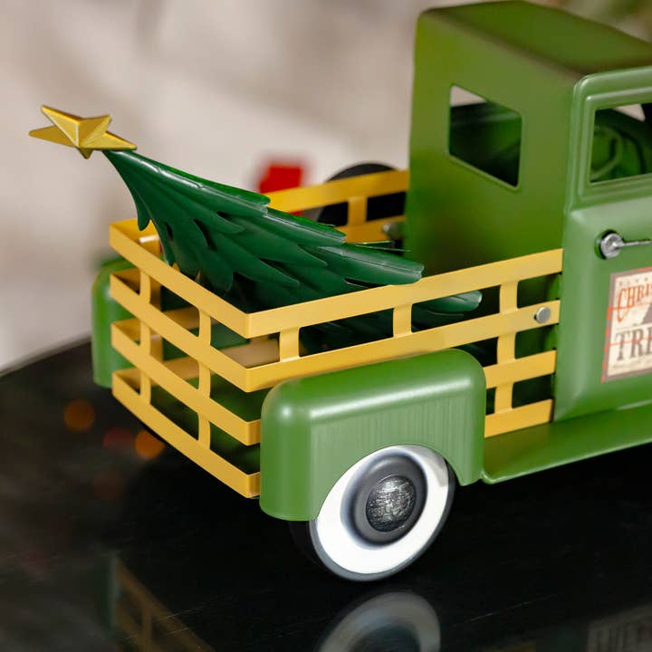 Zaer Ltd. International - Wholesale Christmas Decoration - Small Truck with Christmas Tree- 2 Color Options9