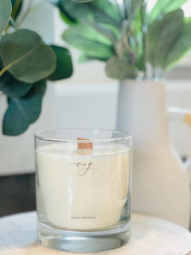 BOUGIE AU SOJA JUNGLE WATERFALL DE LA COLLECTION ELLA + GREY pour la vente par Love The Ruths