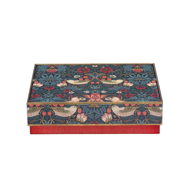 Arts & Crafts- Strawberry Thief Medium Tin + Honey Crunch for wholesale by Tin Treats