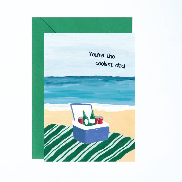 Coolest Dad Card for wholesale by Charlotte Farr Illustrations