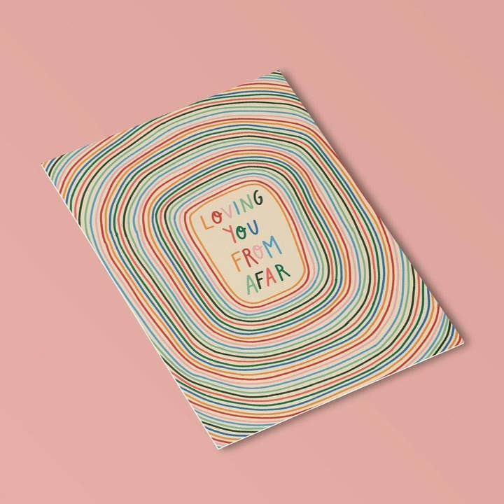 Loving You From Afar Postcard for wholesale by whatmabeldid
