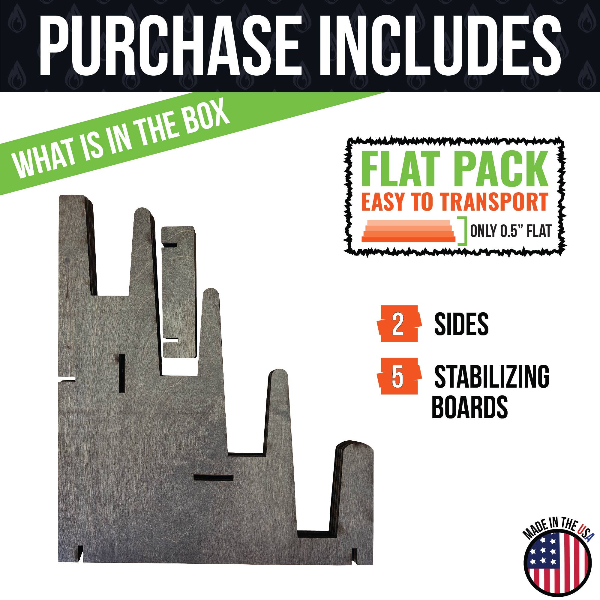 Torched Displays – Großhandel Verkaufsdisplay-Ständer/-Gehäuse – Multifunktionaler 3-stufiger Holzständer für Kunstdrucke, Bücher & Schallplatten – Klein14