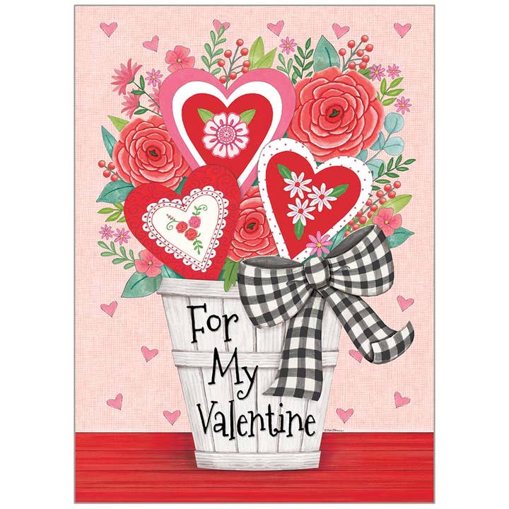 Kurvfuld af Valentinskort - Valentinsdagkort for engroshandel hos Legacy