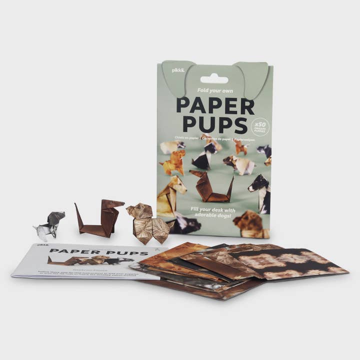 Pappersvalpar | Perfekt för hundälskare | Söt DIY Origami Kit för wholesale av Pikkii