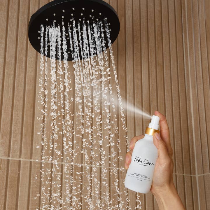 Take Care Wellness - Venta al por mayor Espráis para interior y ropa de cama - Spray de almohada English Lavender (botella de vidrio de lujo)
