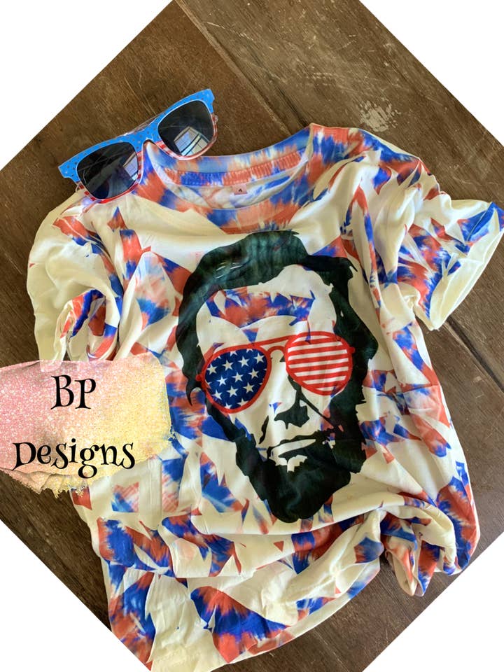 Abe 4th of July Shirt - Youth for wholesale by Brynnlee Piper
