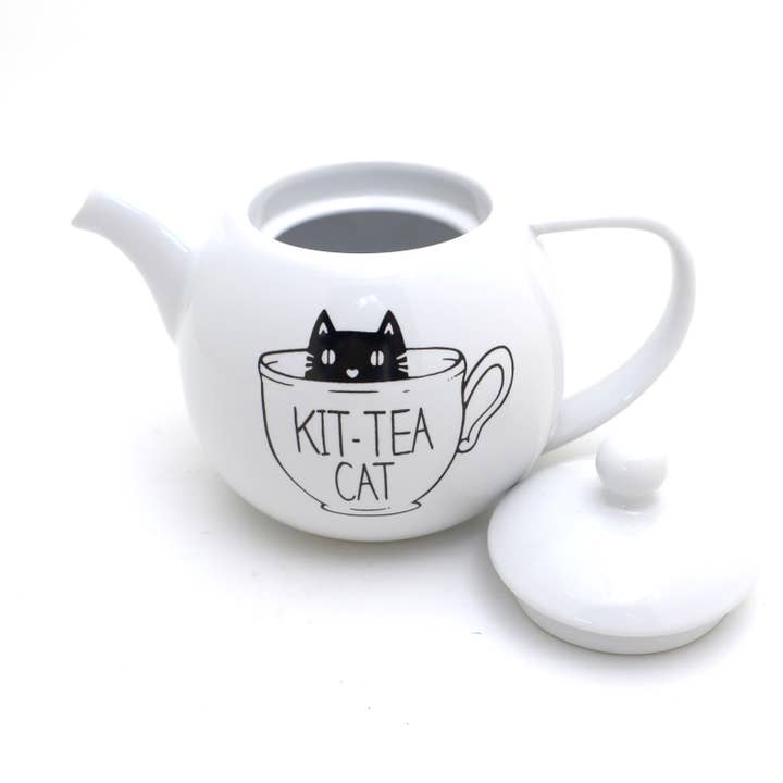 Lenny Mud - Wholesale Tea Pot - Kit-Tea-Cat Teapot, small ceramic cat teapot for cat lover2