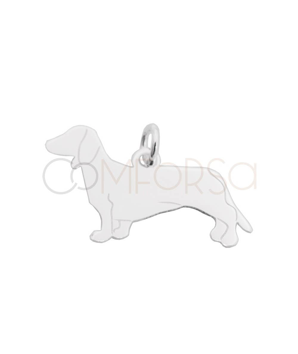 COM FORSA SL - Wholesale Individual Charm/Pendant - Sterling Silver 925 Dachshund Dog Pendant 27 X 13Mm1