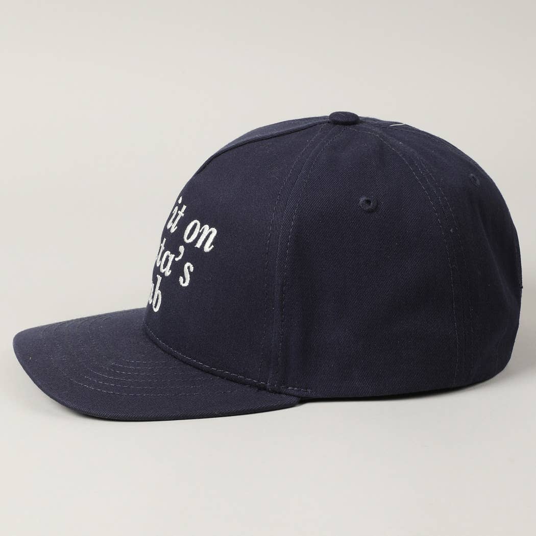 Fashion City - Wholesale Baseball Cap - Unisex - put it on santa's tab Text Embroidery Trucker Hat16