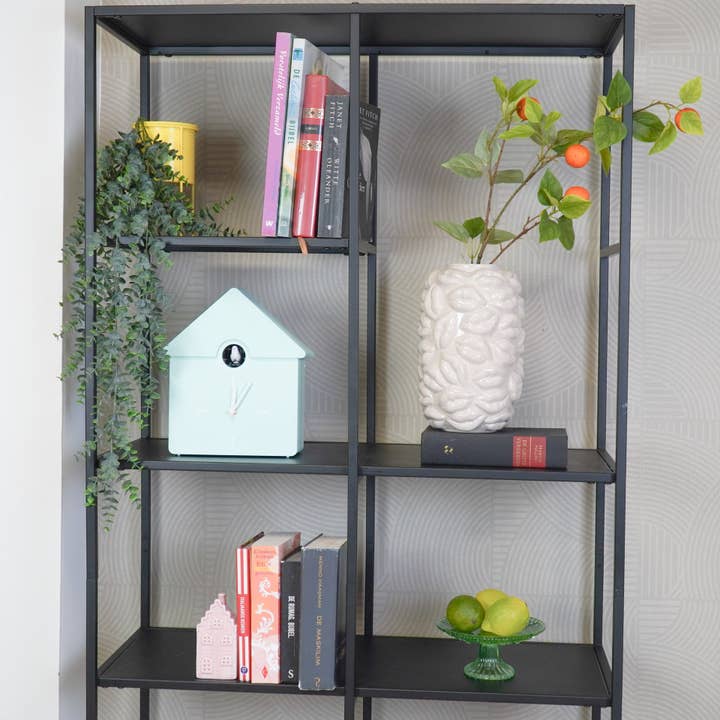 Housevitamin bv – wholesale Wall clock – Clock- Wall Clock Cuckoo-Mint Green- 24x27x9cm2