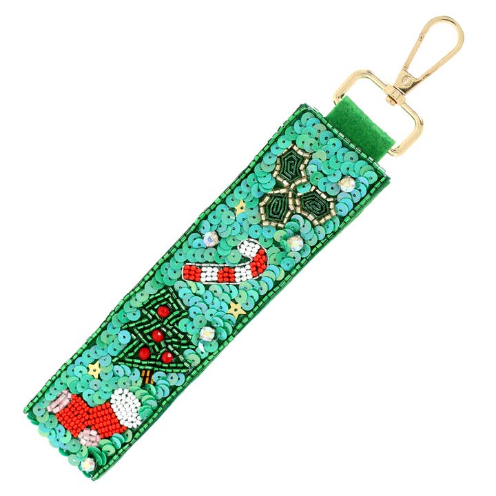 SP Sophia Collection - Wholesale Keychain - Women's - Christmas Themed Jeweled Keychain 4