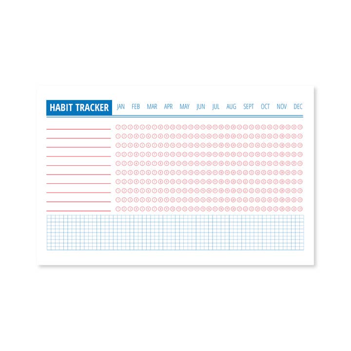 Bloc-notes de suivi des habitudes - 50 feuilles pour la vente par Public School Paper Co.