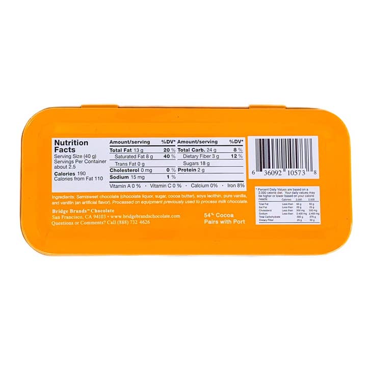 The San Francisco Chocolate Factory - Wholesale Chocolate Bar - 3oz Tin Wine Lover's Chocolate - Pairs with Port4