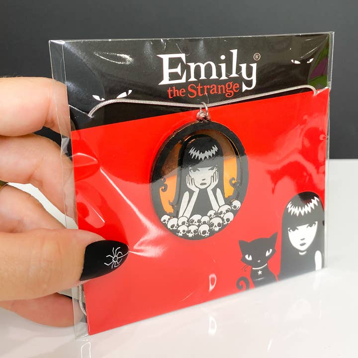 Vinca - Wholesale Pendant/Charm Necklace - Emily The Strange Misery Loves Company Necklace