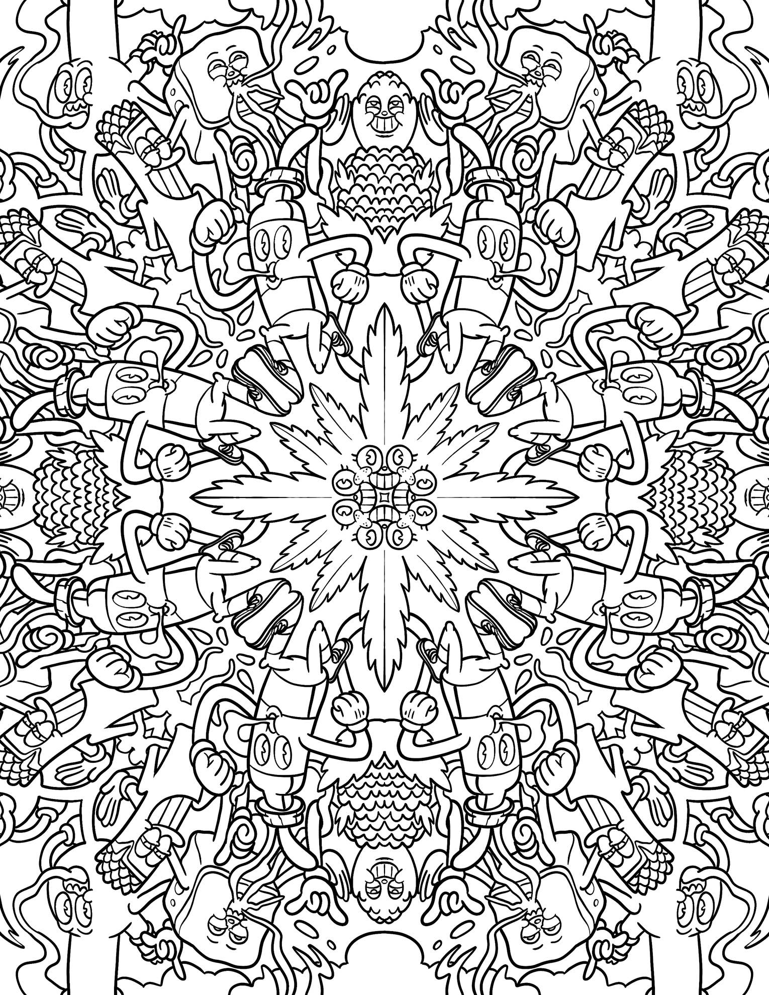 Blue Green Yeklow It's 420, Time To Color Coloring Book, CB-033 for wholesale on Faire3