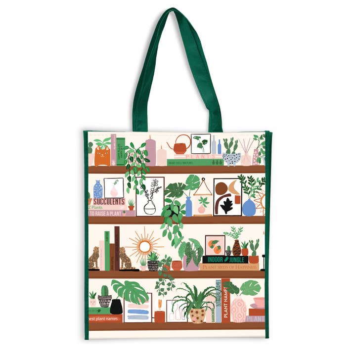 Chronicle Books - Wholesale Grocery/Shopping Bag - Plant Shelfie Reusable Shopping Bag