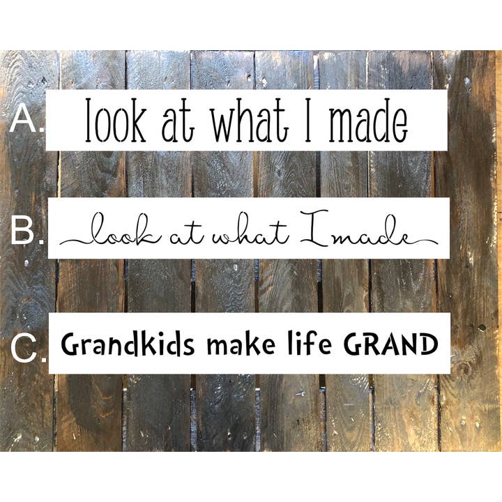 Kunstværk Udstillingsplade Ordspil Skabelon for engroshandel hos Muddaritaville Studio