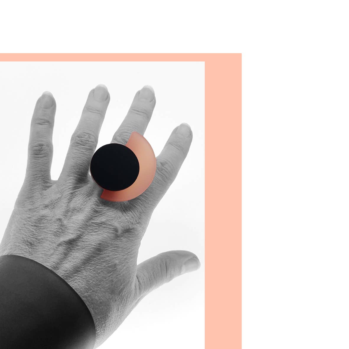 ALEX+SVET - Wholesale Cocktail/Statement Ring - IZA NF acrylic ring SECRET GARDEN line9