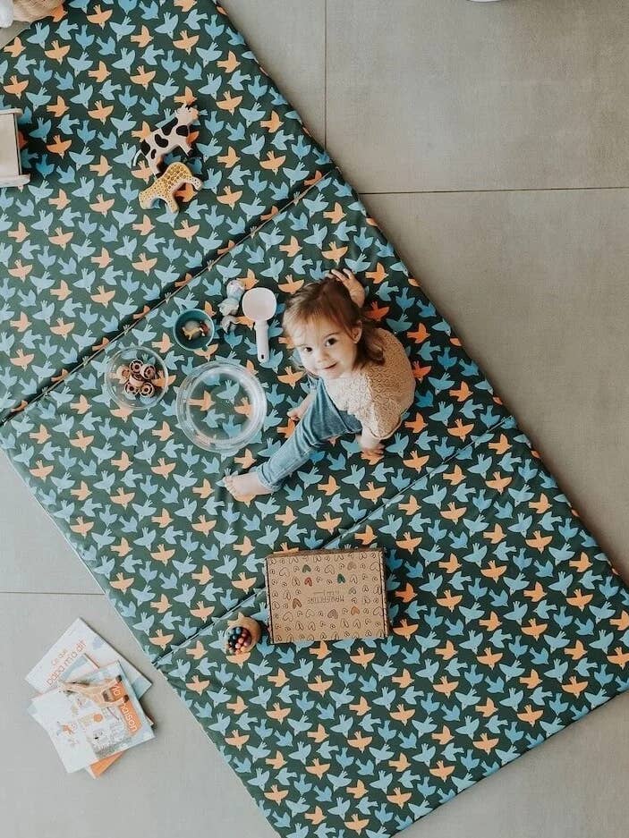 Tapis de motricité imperméable oiseaux pour la vente par Manufacture des bébés français