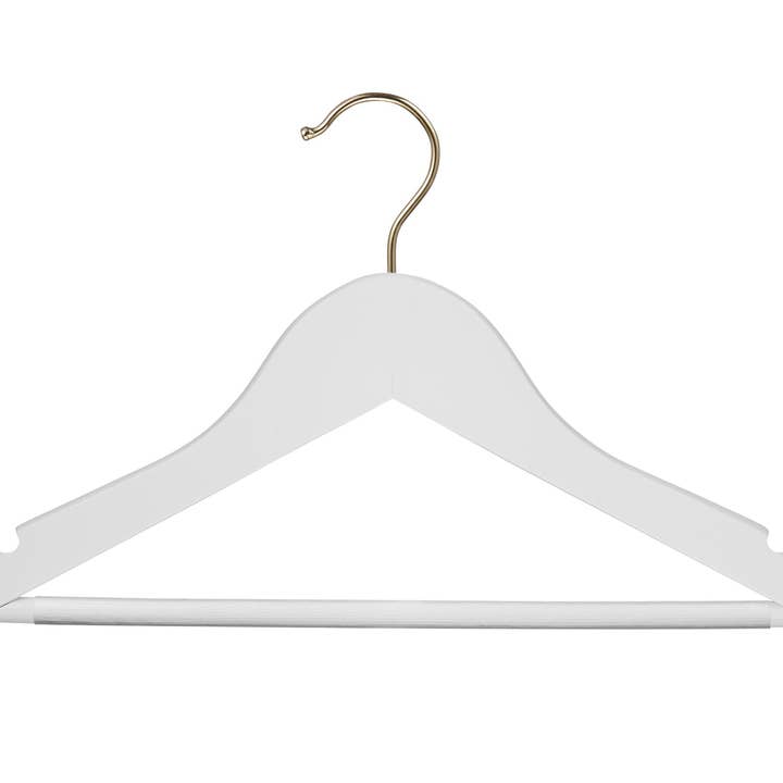 DEILSY - Wholesale Clothes hangers - Kids White Wooden Hangers Anti-Slip (4 Pcs Per Paper Sleeve)4