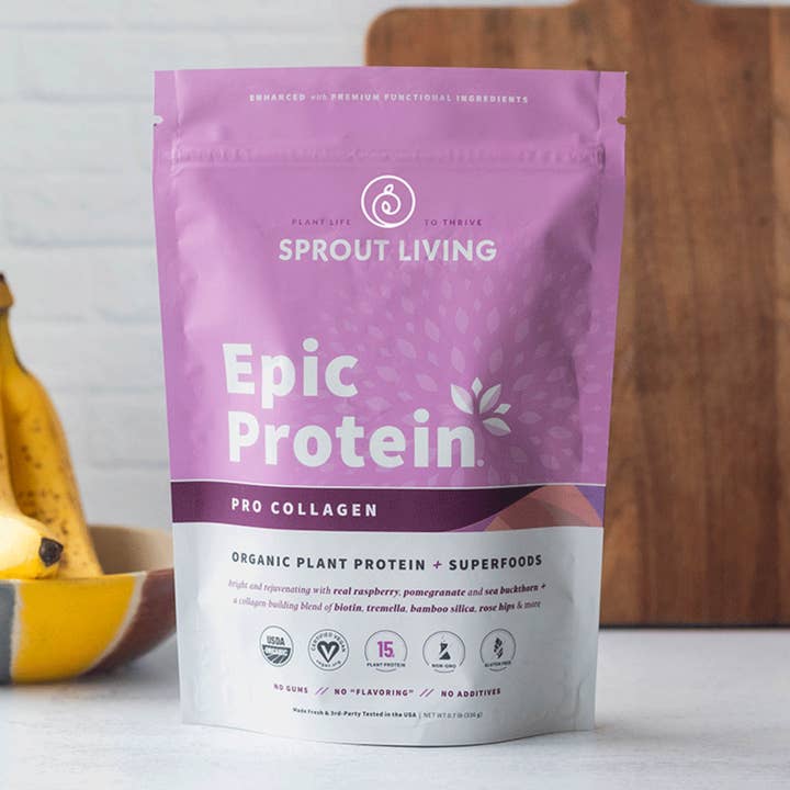 Sprout Living Epic Protein — Pro Collagen (Organic Plant Protein + Adaptogens) for wholesale by NFit USA - Fitness Market