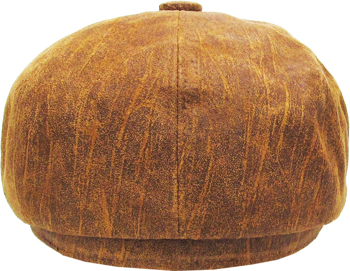 KBETHOS – Boina com pala - Homem por atacado – Ascot de couro genuíno com botão25