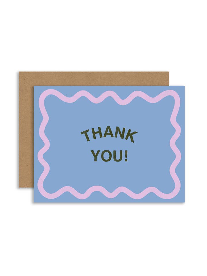 Carte de vœux Thank You Wave pour la vente par Allison Poplett
