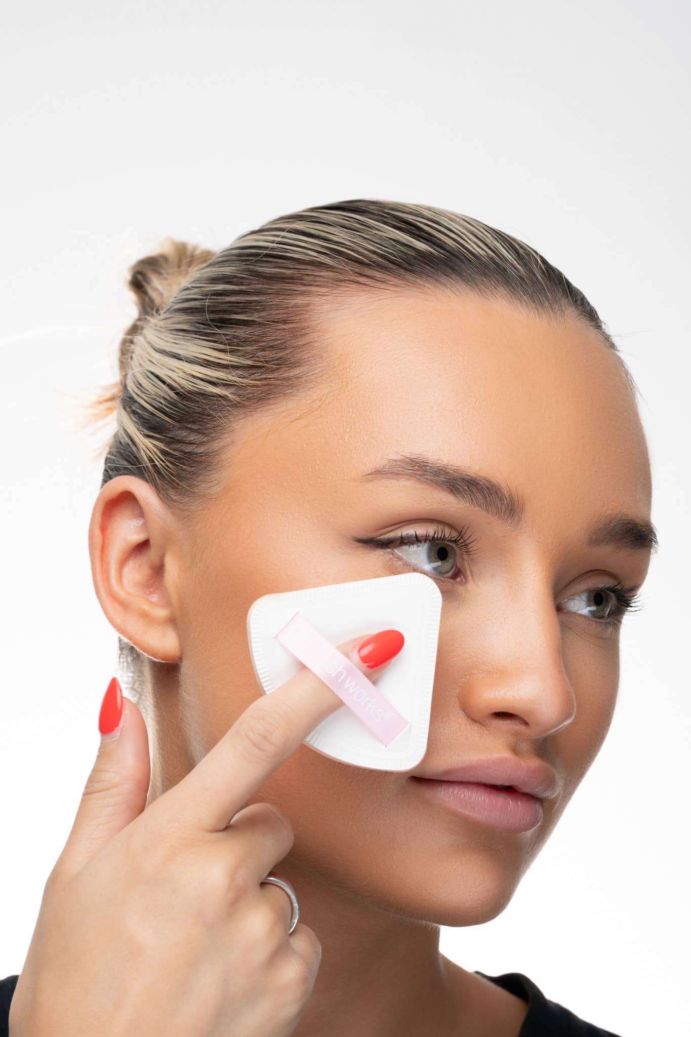 Soinvogue – Esponja/misturador de maquilhagem por atacado – Almofada Triangular Puff Duo5