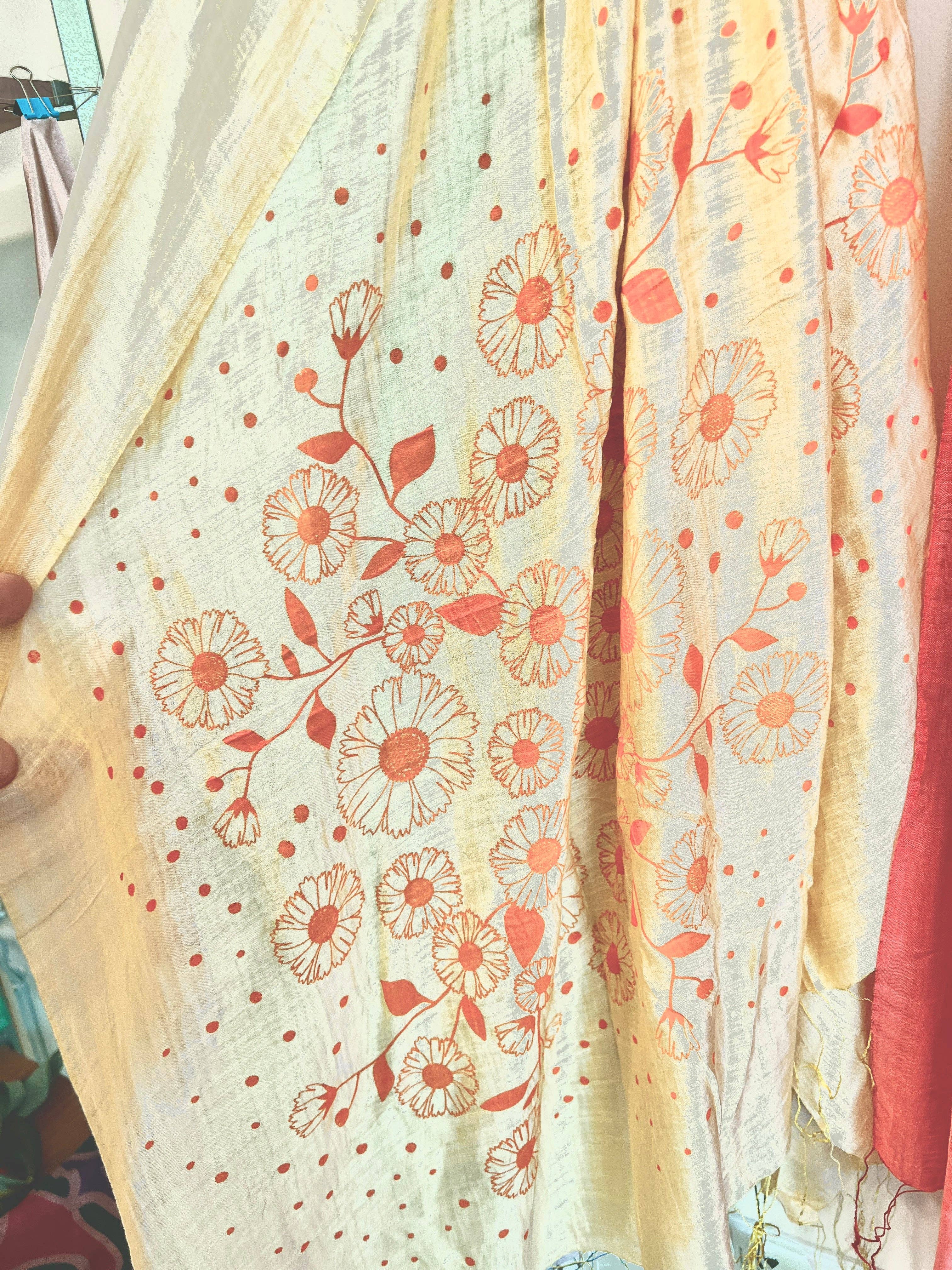 Wooven - Wholesale Scarf - Women's - Screen Printed Silk Blend Scarves in 13 colors and patterns, hand printed in Vietnam7